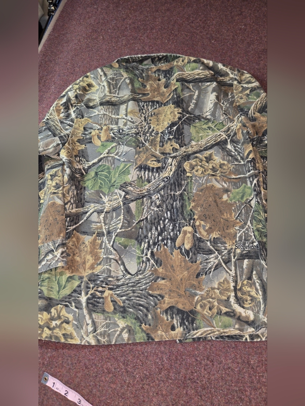 Cabela's Seclusion 3D Camo Long Sleeve Hunting Shirt Youth Size 14Reg - Picture 7 of 7